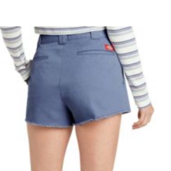 Dickies Shorts. Cutoffs NWT High Rise Twill Navy Blue Pockets Juniors 11/30 - Picture 1 of 3